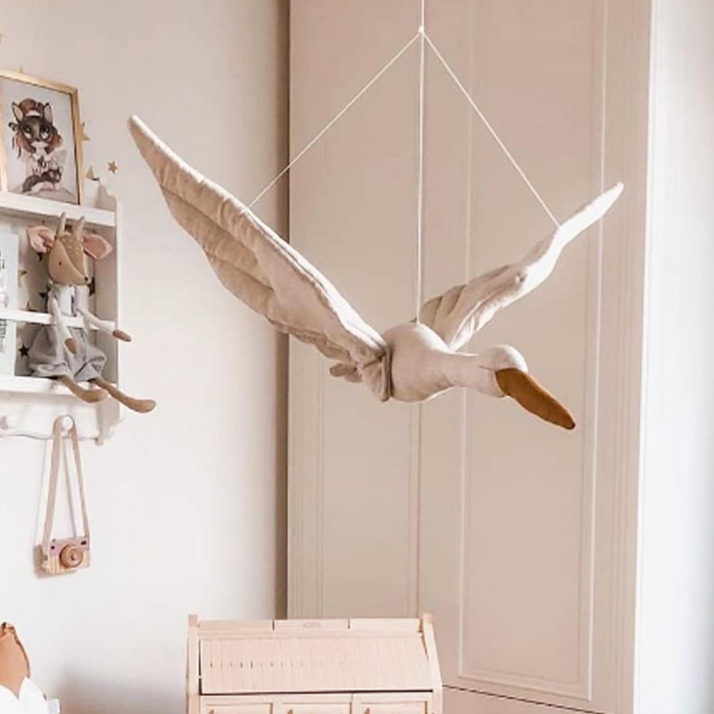 Decorative Stuffed Swan Room Hanging