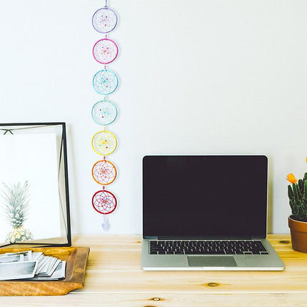 Colorful 7 Chakra Rings Dream Catcher - wnkrs