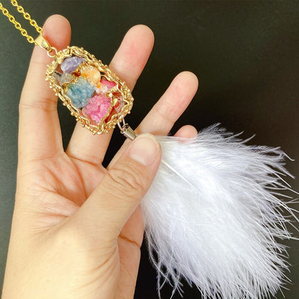 Mini Deer Dream Catcher with Natural Feathers - wnkrs
