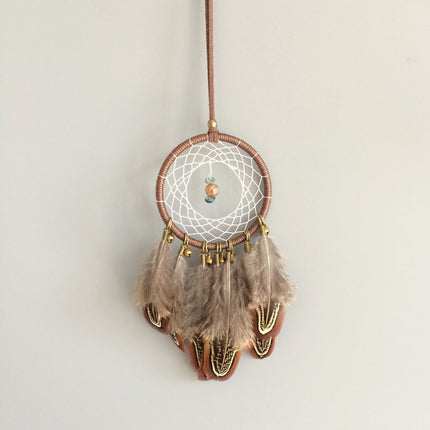 Handmade Dream Catcher with Feathers and Jingle Bells - wnkrs