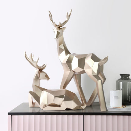 Abstract Deer Figurines Pair - wnkrs