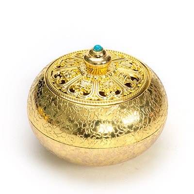 Carved Metal Incense Burner - Wnkrs