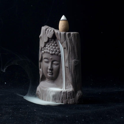 Buddha Waterfall Ceramic Incense Burner - Wnkrs