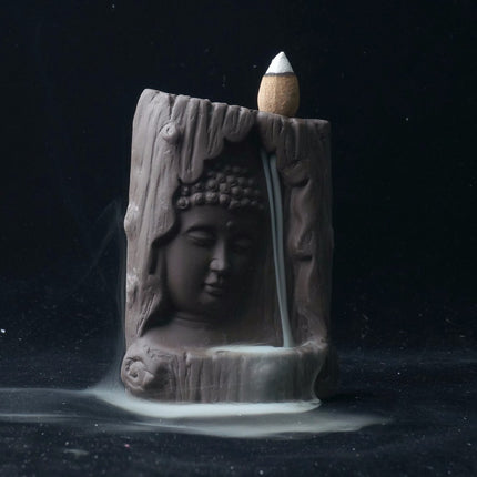 Buddha Waterfall Ceramic Incense Burner - Wnkrs