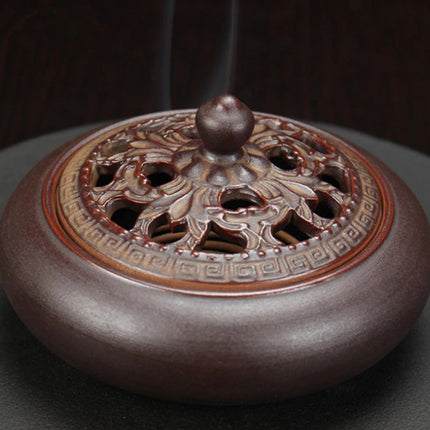 Carved Ceramic Incense Burner - Wnkrs