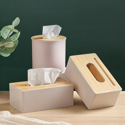Wooden Lid Facial Tissue Box - Wnkrs