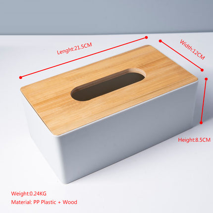 Wooden Lid Facial Tissue Box - Wnkrs