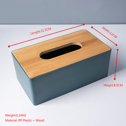 Wooden Lid Facial Tissue Box - Wnkrs