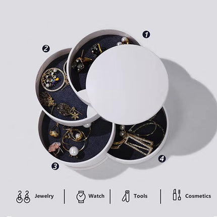 4-Layer Rotatable Jewelry Storage Box - wnkrs