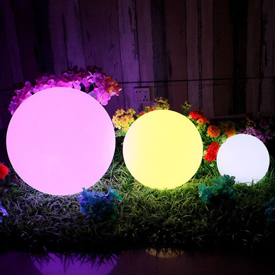 Rechargeable Waterproof LED Garden Ball