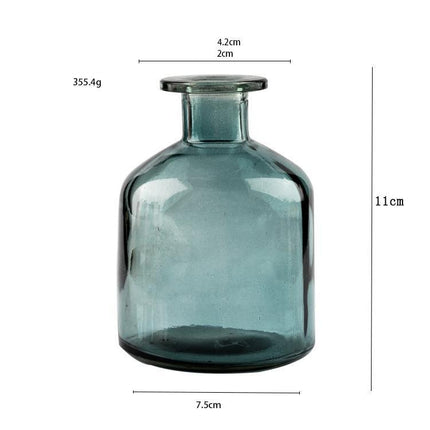 Transparent Glass Decorative Vase - wnkrs