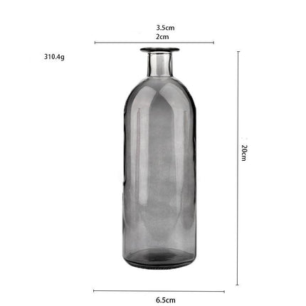 Transparent Glass Decorative Vase - wnkrs