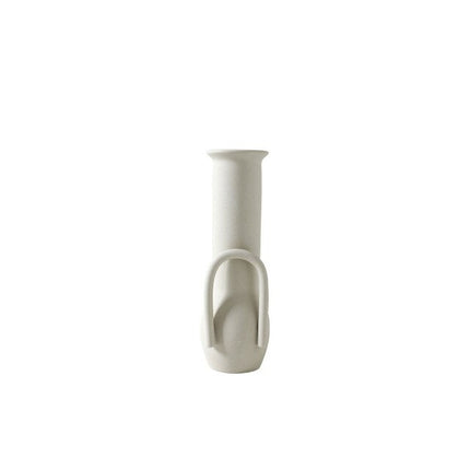 Multi-Shaped Ceramic Vase in White - wnkrs