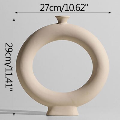 Multi-Shaped Ceramic Vase in White - wnkrs