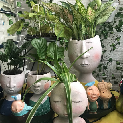 Nordic Human Head Flower Pots - wnkrs