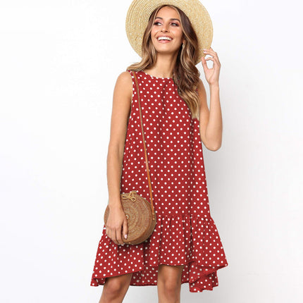Women's Polka Dot Chiffon Dress - wnkrs