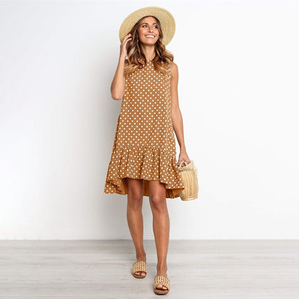 Women's Polka Dot Chiffon Dress - wnkrs