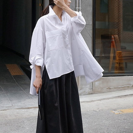 Women's Pigeon Asymmetric Shirt - Wnkrs