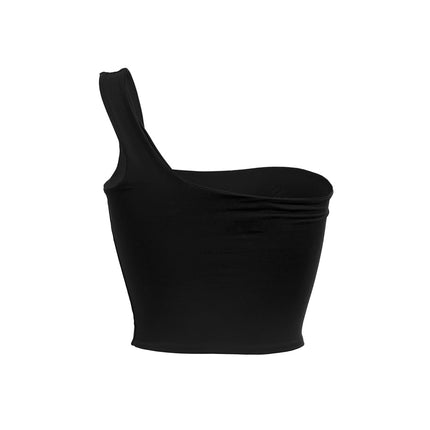 Women's Sexy One Shoulder Tank Tops - Wnkrs
