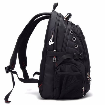 Men's Diagonal Zippper USB Backpack - Wnkrs