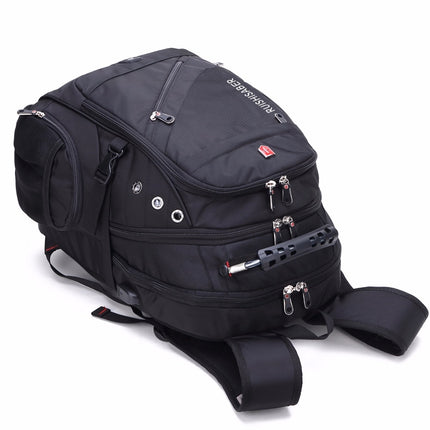 Men's Diagonal Zippper USB Backpack - Wnkrs