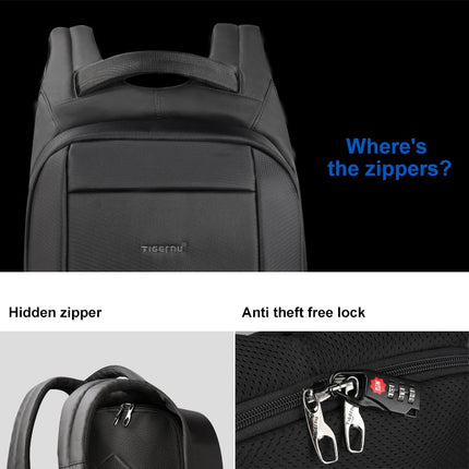 Water Repellent USB Backpack - Wnkrs