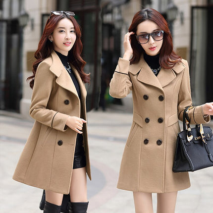 Women's Slim Wool Coat - Wnkrs