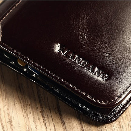 Fashion Short Genuine Leather Men's Wallet - Wnkrs