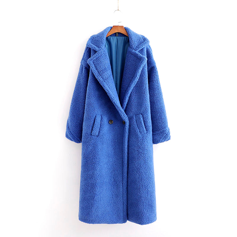 Plush Women's Coat for Winter