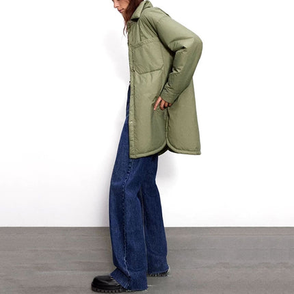 Women's Casual Cotton Single Breasted Coat - Wnkrs