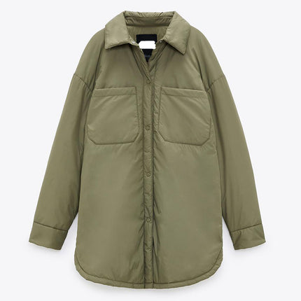 Women's Casual Cotton Single Breasted Coat - Wnkrs