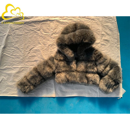 Women's  Fluffy Faux Fur Coat - Wnkrs