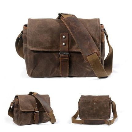 Men's Vintage Canvas Shoulder Bag - Wnkrs