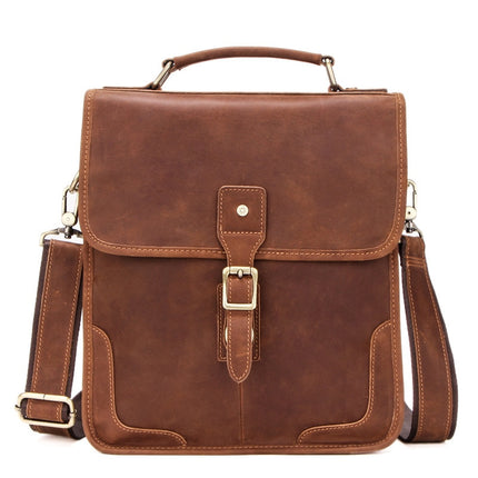 Men's Crazy Horse Leather Shoulder Bag - Wnkrs