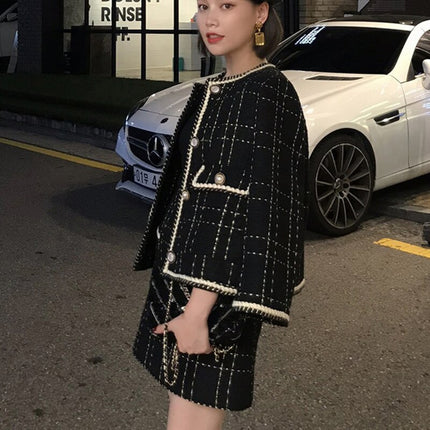 Women's Woolen Skirt Suit - Wnkrs