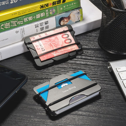 Multi-Function Black Metal Card Holder - Wnkrs