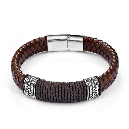 Men's Simple Leather Bracelet - Wnkrs