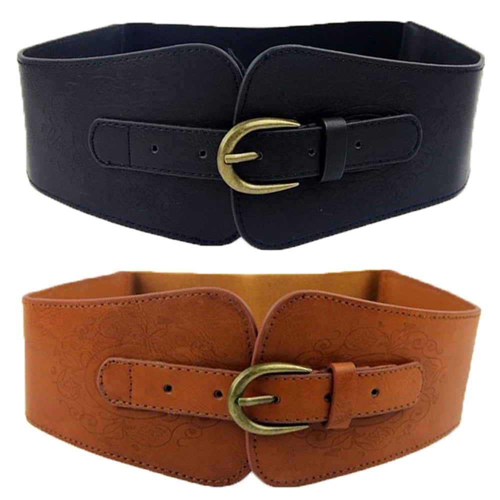 Women's Vintage Style Wide Belt