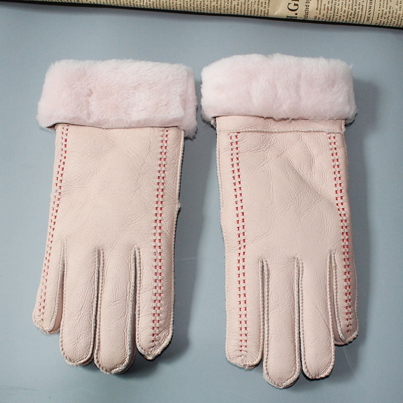 Women's Sheepskin Elegant Style Gloves