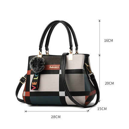 Casual Plaid Shoulder Bag for Women - Wnkrs
