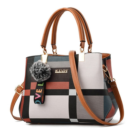 Casual Plaid Shoulder Bag for Women - Wnkrs