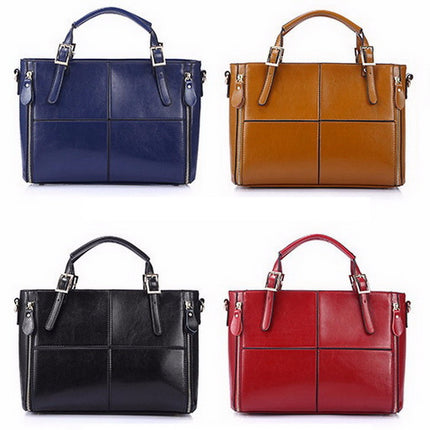 Women's Luxury Leather Top-Handle Bag - Wnkrs