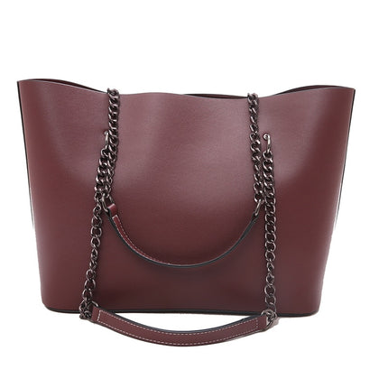 Huge PU Leather Shoulder Bag for Women - Wnkrs