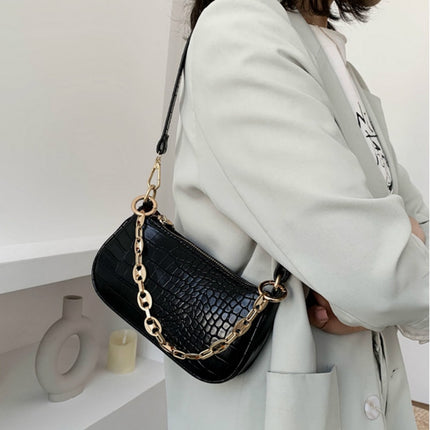 Mini Crocodile Pattern Shoulder Bag for Women - Wnkrs