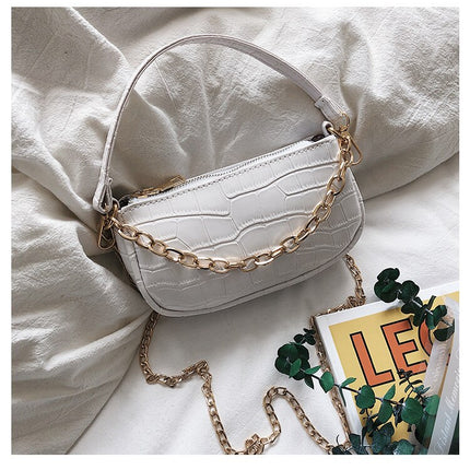 Mini Crocodile Pattern Shoulder Bag for Women - Wnkrs