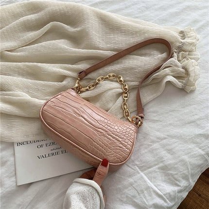 Mini Crocodile Pattern Shoulder Bag for Women - Wnkrs