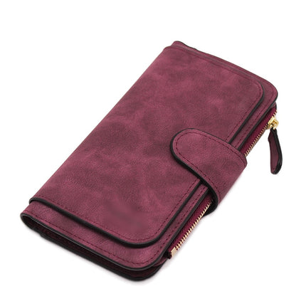 Women's Faux Suede Wallet - Wnkrs