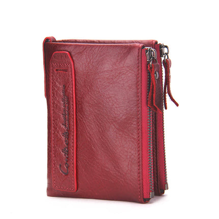Stylish Compact Genuine Leather Women’s Wallet - Wnkrs