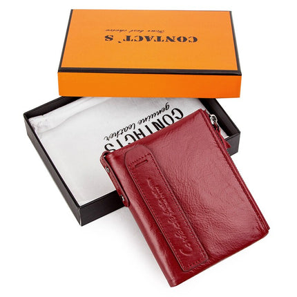 Stylish Compact Genuine Leather Women’s Wallet - Wnkrs