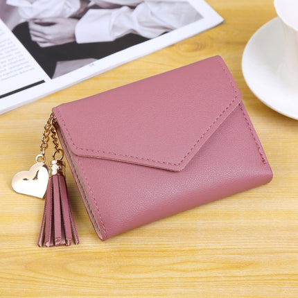 Women's Short Wallet with Tassel Pendant - Wnkrs